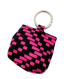 バッグチャーム - ピンク＆ブラック -