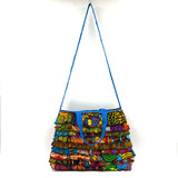 アフリカンプリント・フリル・スクエアバッグ - ３ -