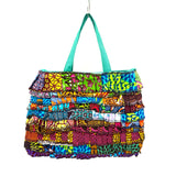 アフリカンプリント・フリル・スクエアバッグ - ４ -