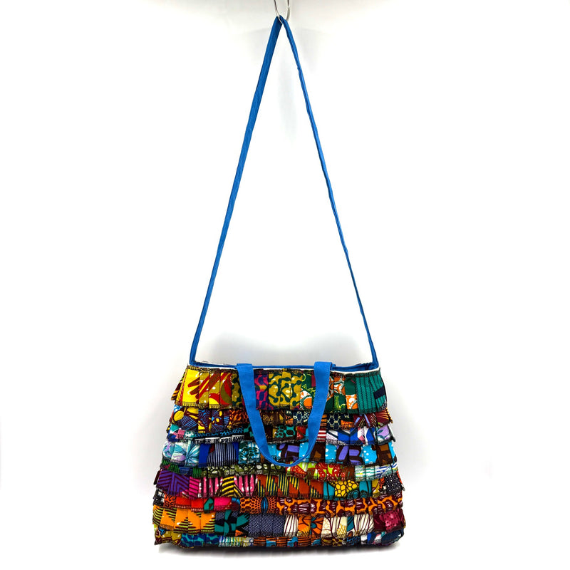 アフリカンプリント・フリル・スクエアバッグ - ５ -