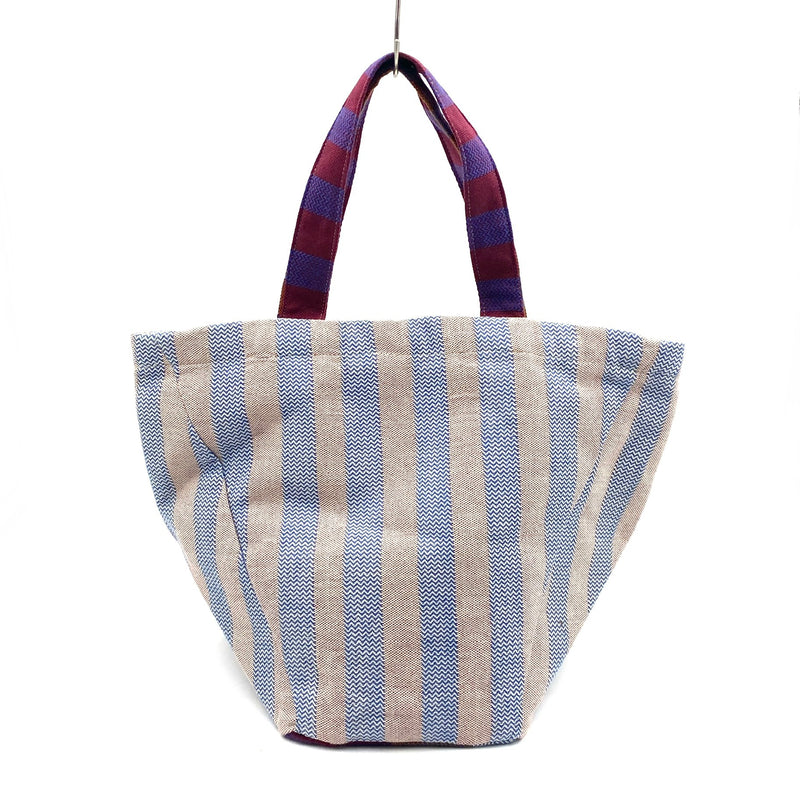 Kiki Blue Stripe Bucket Tote