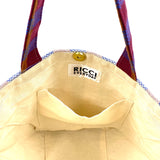 Kikoi Striped bucket tote