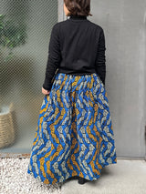 アブダビ・ギャザー・スカート - 宵待ちの紋様 -
