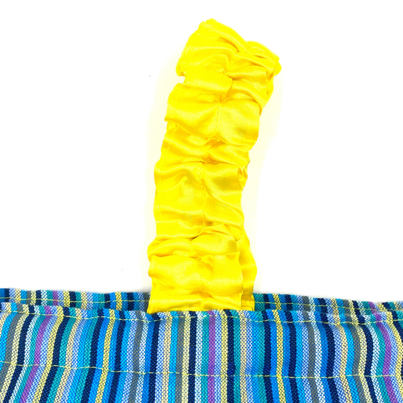 One handle, kin -chasta, satin -yellow x blue-