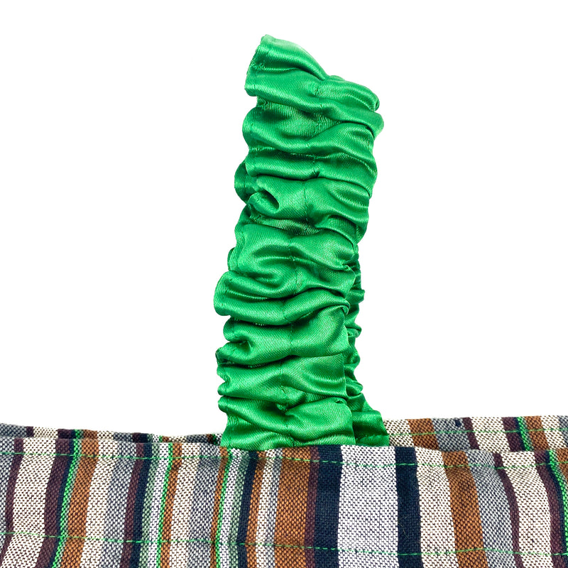 One handle, kin -chasta, satin -green x brown-