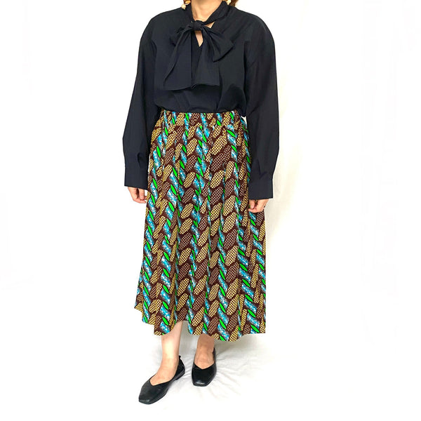 Abu Dhabi Dirndl Skirt - Corn Leaf -