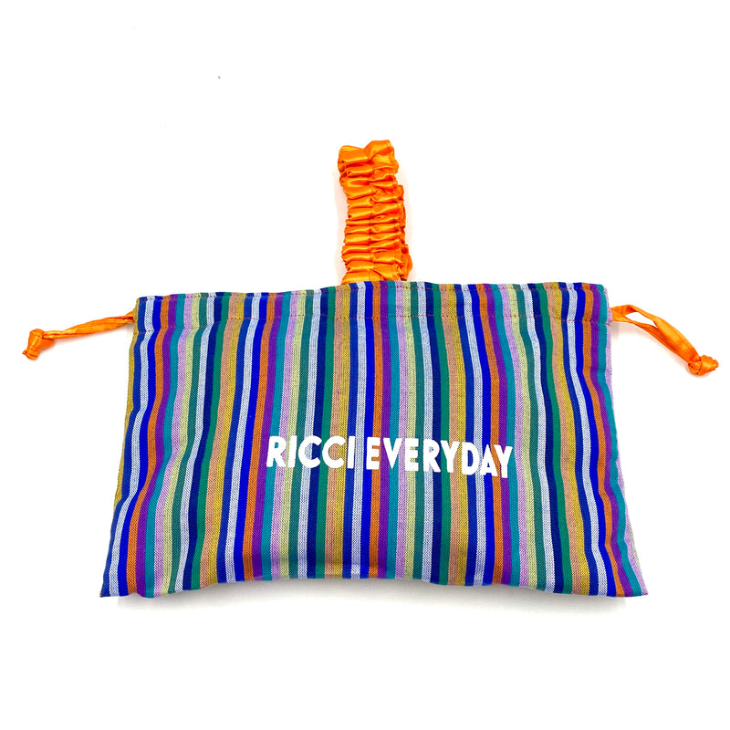 One handle, kin -chasta, satin -orange x blue-