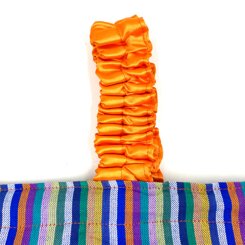 One handle, kin -chasta, satin -orange x blue-