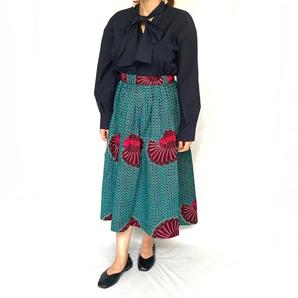 Abu Dhabi gather skirt - jellyfish Pink