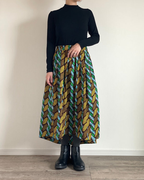 Abu Dhabi Dirndl Skirt - Corn Leaf -