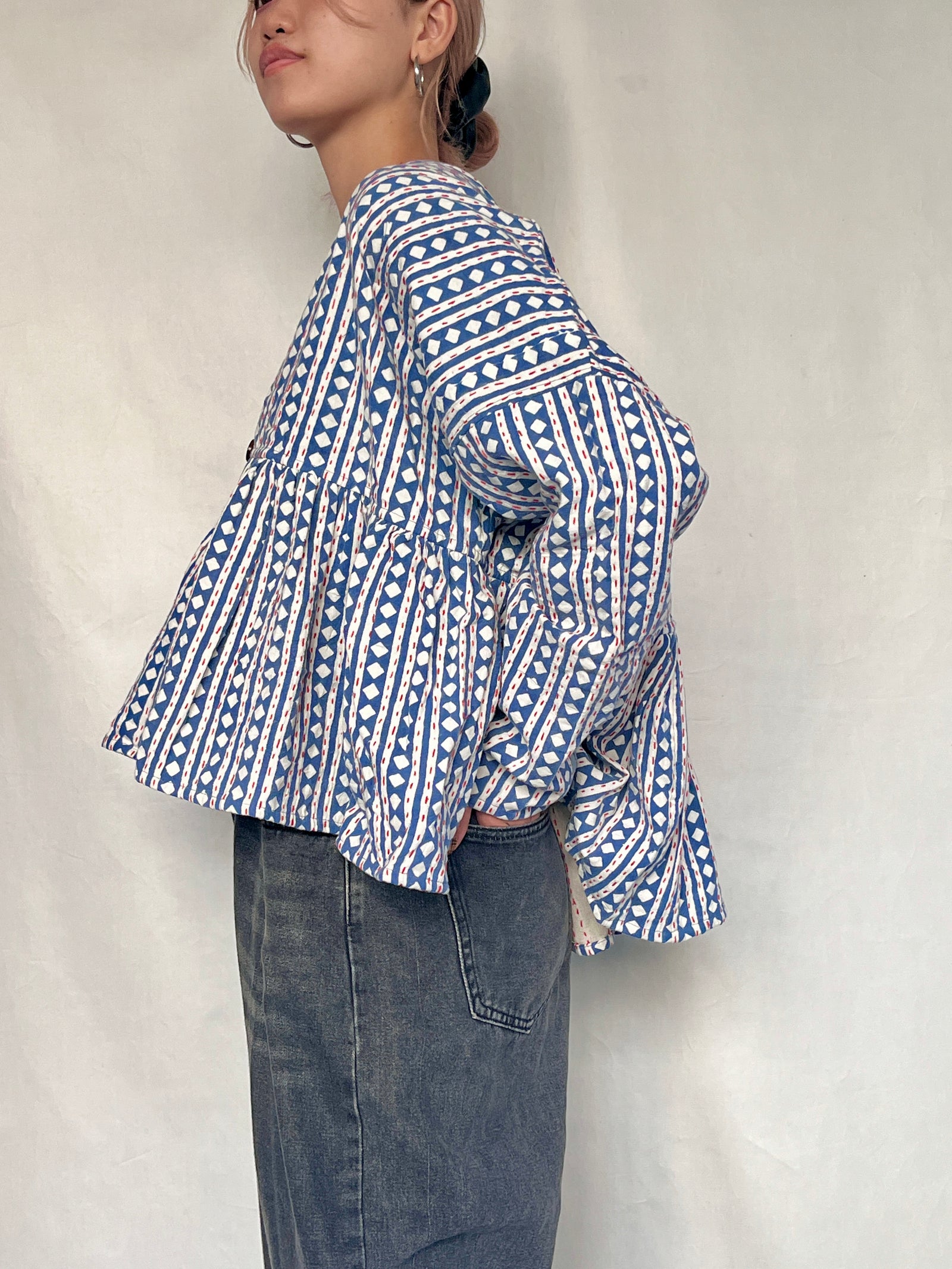 saruche⭐︎タグ付き美品⭐︎ラバリジャケット No.51【saruche】カンタラバリスタイルジャケット - パッチ