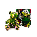 アフリカンプリント・ミディテディw/ギフトバッグ - ジャングル・エメラルド -