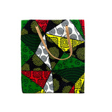 アフリカンプリント・ミディテディw/ギフトバッグ - ジャングル・エメラルド -