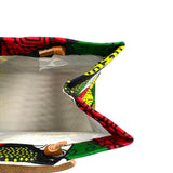 アフリカンプリント・ミディテディw/ギフトバッグ - ジャングル・エメラルド -