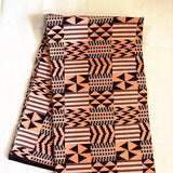 アフリカンプリント生地 - 幾何学・テラコッタ・モザイク -