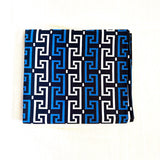 アフリカンプリント生地 - 幾何学・ミッドナイト・ラビリンス -