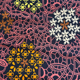 アフリカンプリント生地 - 花灯り -