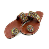 カラフル・ビーズ・サンダル - ロイヤル・メダリオン -