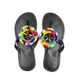 カラフル・ビーズ・サンダル - トライバル・サークル -