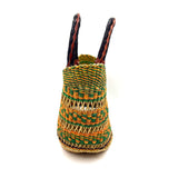 エレファントグラスバスケット S - イエロー&グリーン -