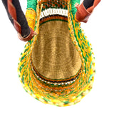 エレファントグラスバスケット S - イエロー&グリーン -