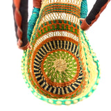 エレファントグラスバスケット S - グリーン&オレンジ -