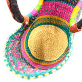 エレファントグラスバスケット S - ピンク＆ブラック -