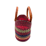 エレファントグラスバスケット S - ピンク＆ホワイト -