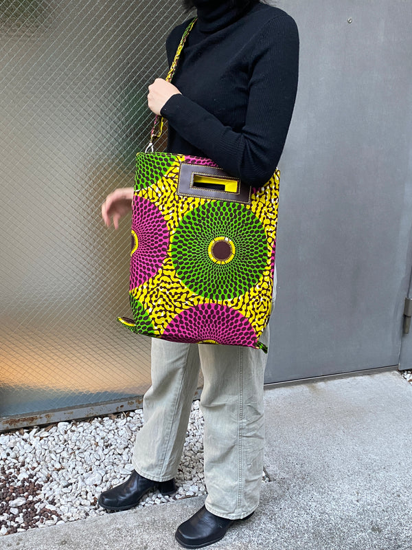Akello Bag 4WAY 38  -Big Eye Pink Green & Yellow--