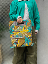 Akello Bag 4WAY 38  -Tropical palm trees / yellow--