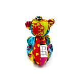 アフリカンプリント・ミニテディ・チャーム - フェスティバル・パッチ -