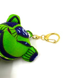 アフリカンプリント・ミニテディ・チャーム - ナイルの水面 -