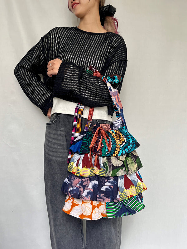 プリント・フリル・トート - 2 -