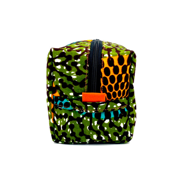 Korokoro Pouch M -Big Eye Orange Tarter Koise & Khaki-