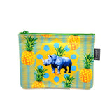サファリポーチ（フラット）- Pineapple Rhino -