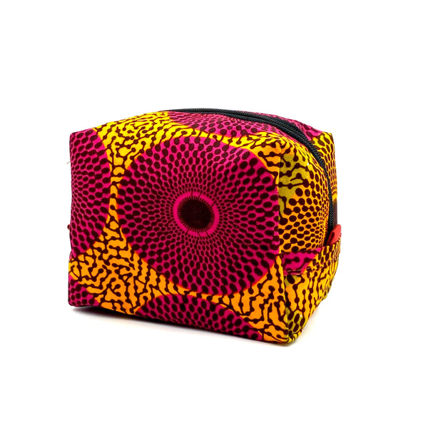 Korokoro Pouch M -Big Eye Pink & Orange-