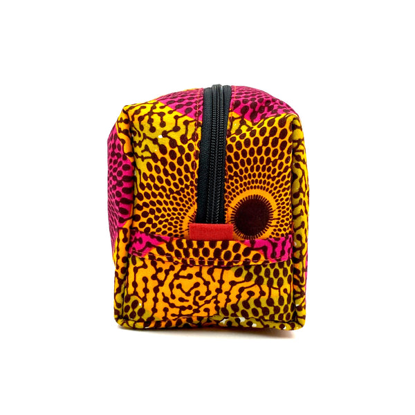 Korokoro Pouch M -Big Eye Pink & Orange-