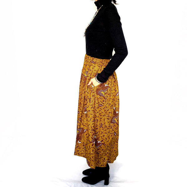 Abu Dhabi Gather Skirt -Dragon Brown-