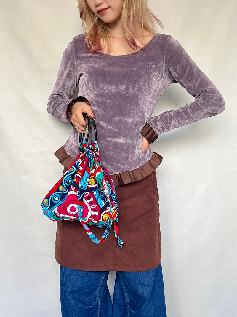 プリント・バルーンバッグ - エジプト・ピンク -