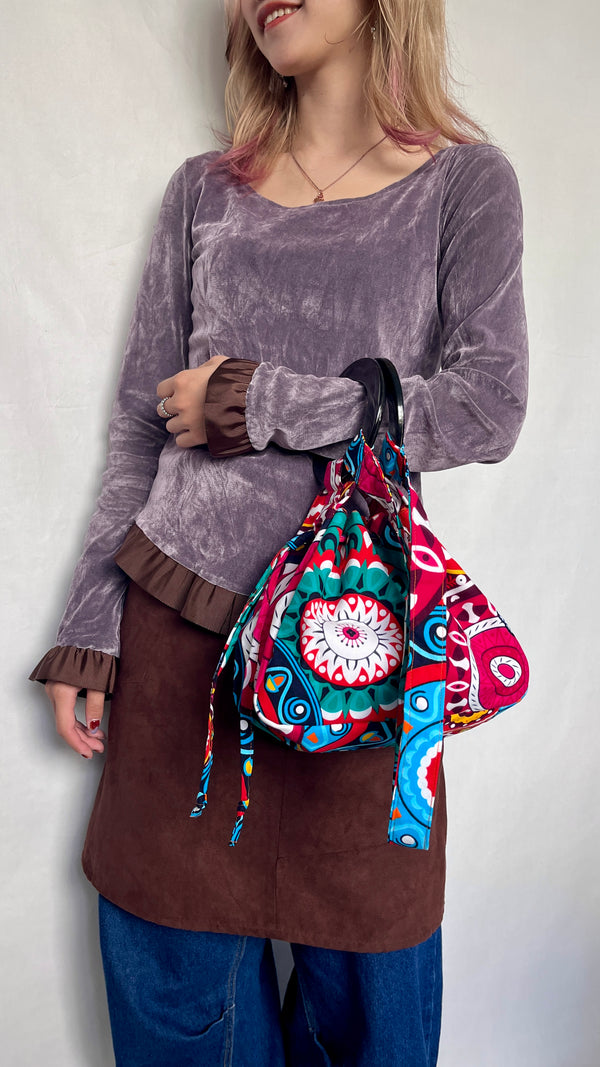 プリント・バルーンバッグ - エジプト・ピンク -