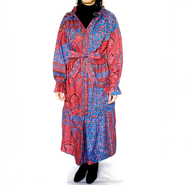 Colorless -Paisley Red & Blue-