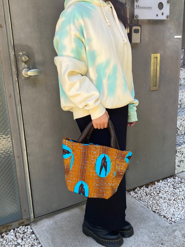 Quilting Tote -Swallow Yellow & Sky Blue-