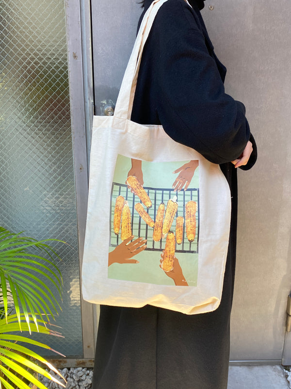 [Zambia] Illustration Tote (Grill Corn)