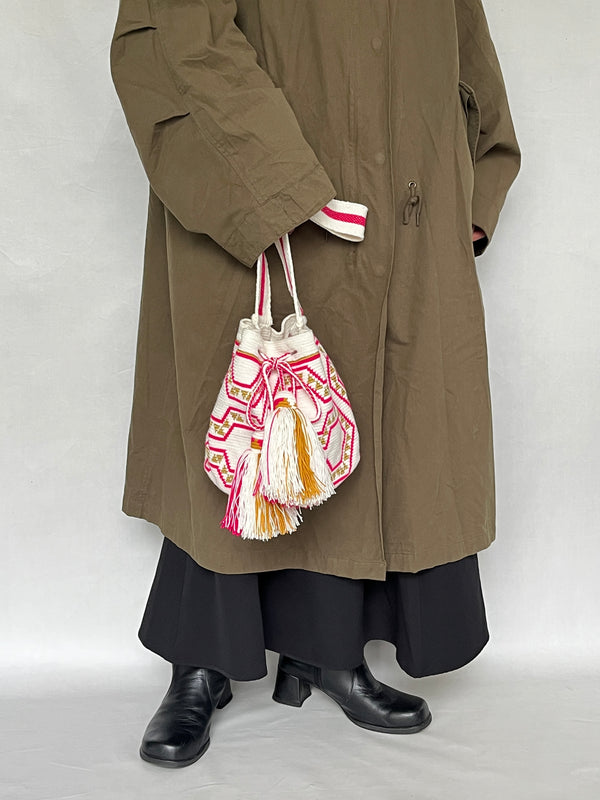 モチーラ・ウナエブラ・スパークル M - ホワイト＆ピンク -