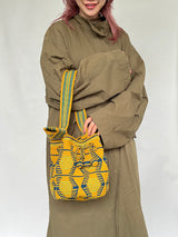 モチーラ・ウナエブラ・スパークル M - イエロー＆ネイビー -