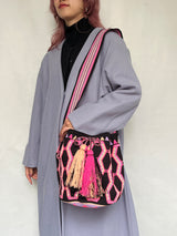 モチーラ・ウナエブラL - ピンク＆ブラック -