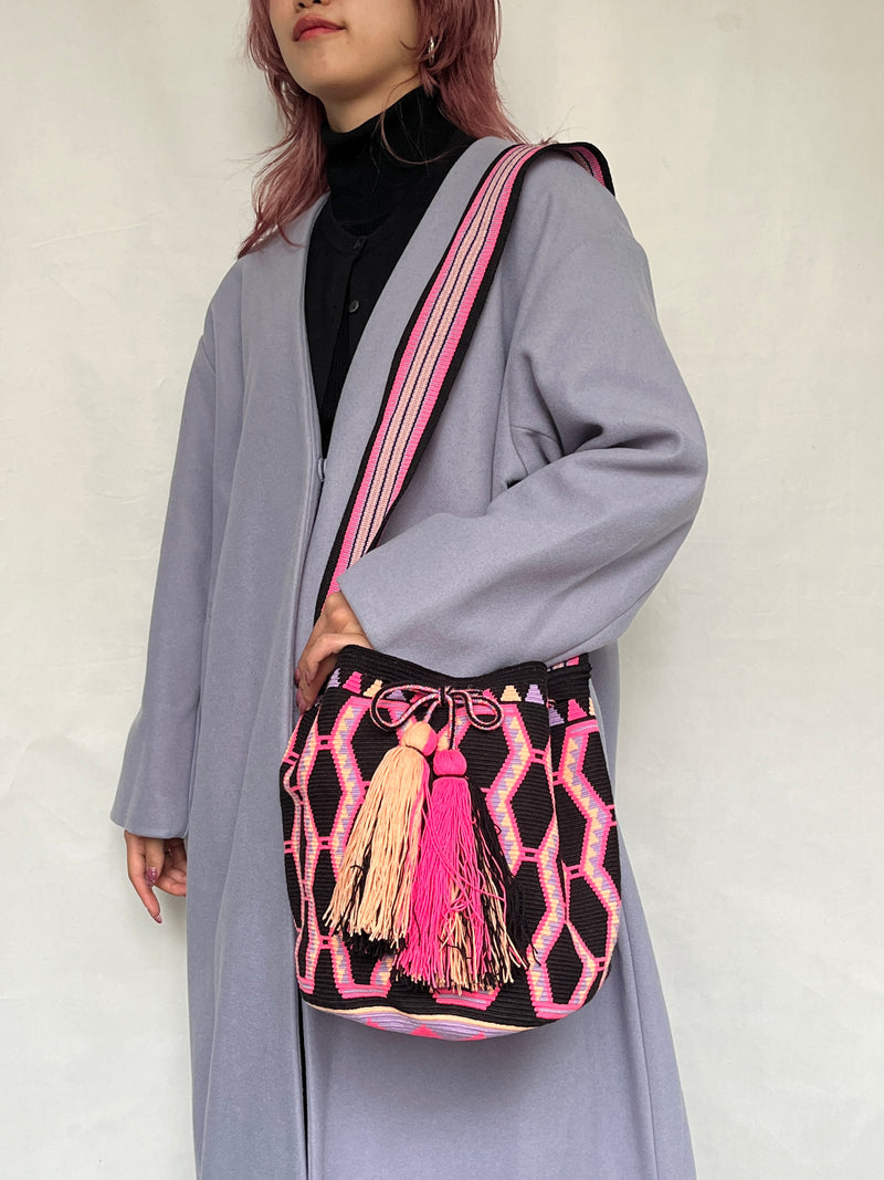 モチーラ・ウナエブラL - ピンク＆ブラック -