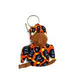 Shoebill Bark Cross Keychain - Orange/Black -
