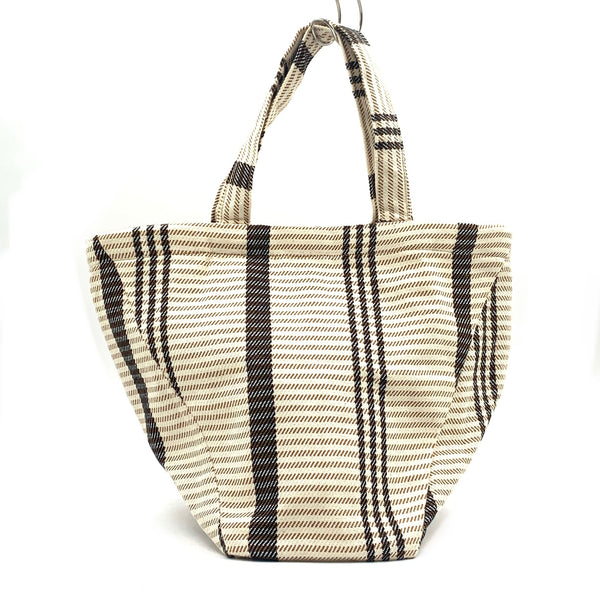 Kiko striped Bucket Tote - white