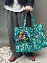 アフリカンプリント・ミニテディ・チャーム - フェスティバル・パッチ -